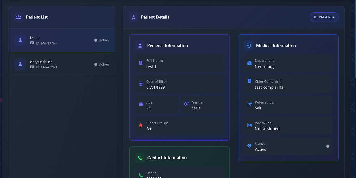 Patient Management System